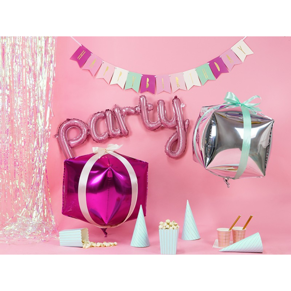 ballon aluminium rose party effets