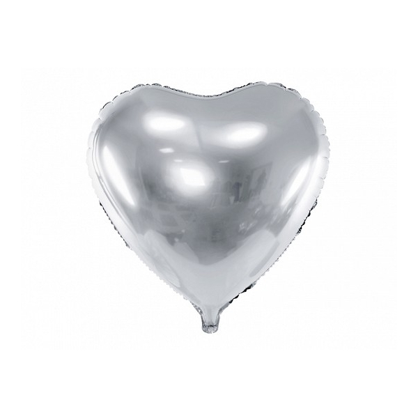 Ballon aluminium 45 cm anniversaire étincelant argent