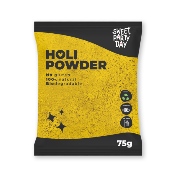 poudre holi jaune