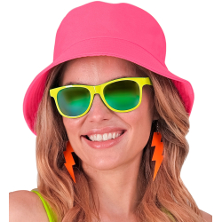 Chapeau Bob rose fluo