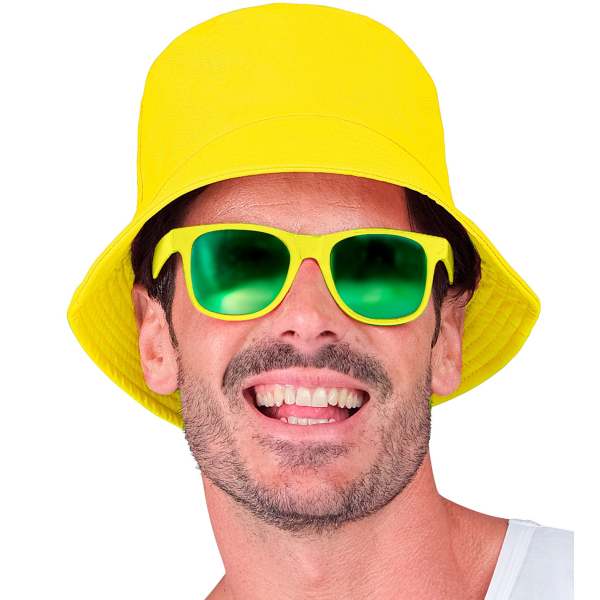 Chapeau Bob jaune fluo