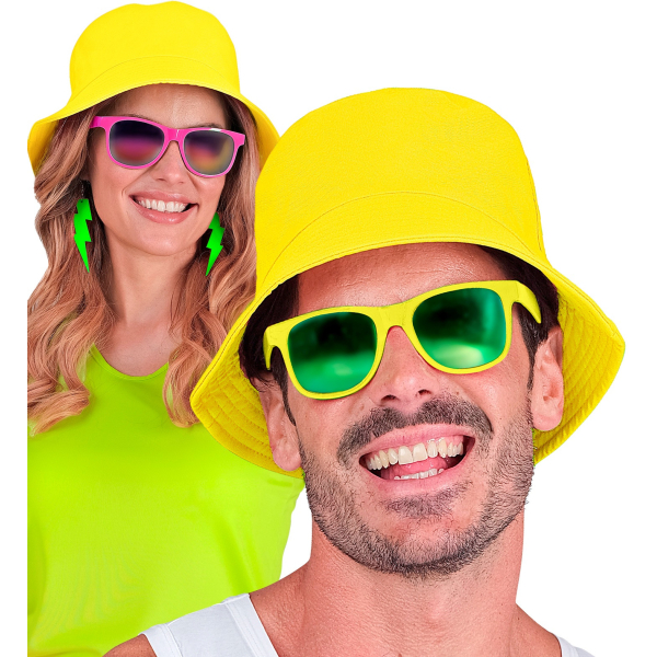 Chapeau Bob jaune fluo