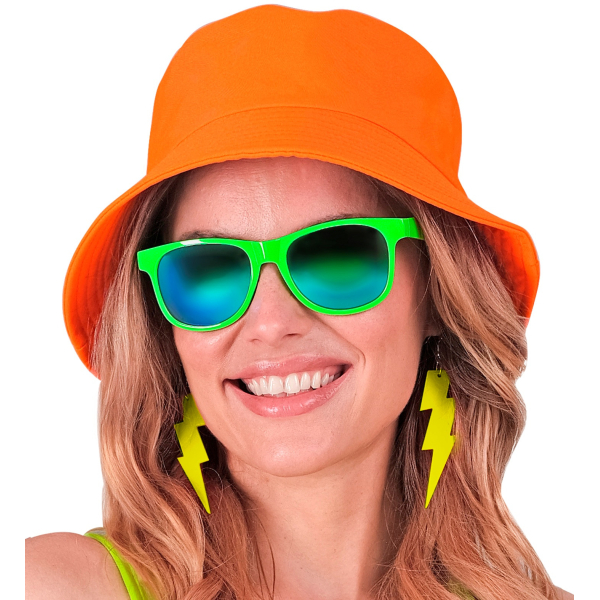 Chapeau Bob orange fluo