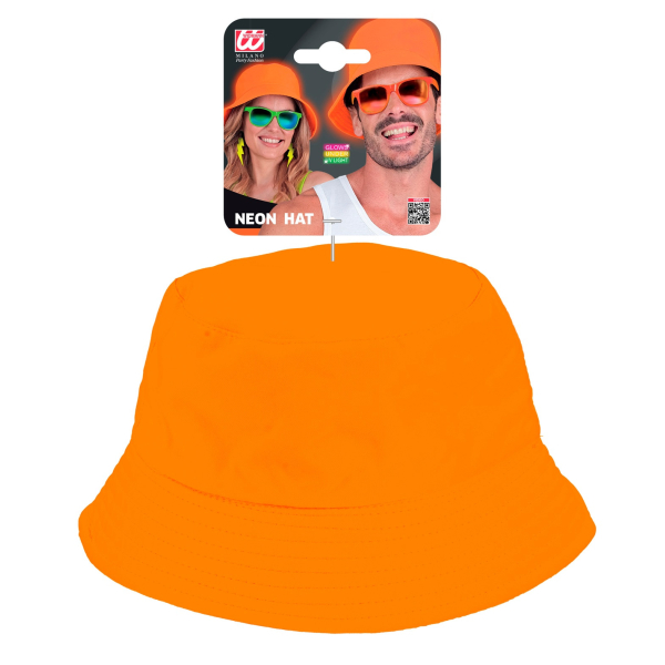 Chapeau Bob orange fluo